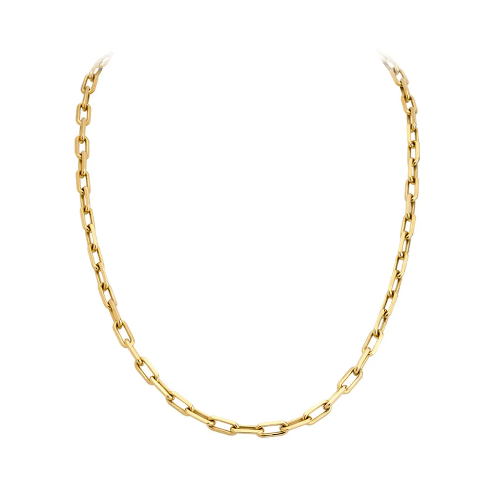 product146 9ct yellow solid gold 20 inch dainty curb chain - Image 1